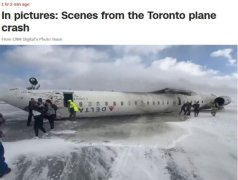 机身翻个底朝天！加拿大多伦多一